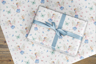 Wrapping Paper - Fairy blue