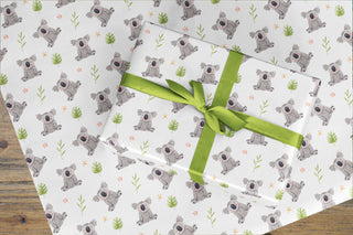 Wrapping Paper - Koala leaves