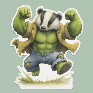 Super hero Bruce Badger birthday wiggly