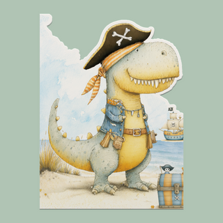 Pirate dinosaur - mini whimsi wiggly