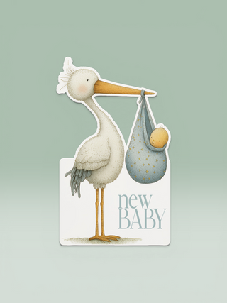 New baby stork wiggly