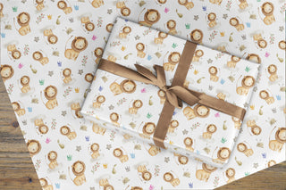 Wrapping Paper - Lion and crown