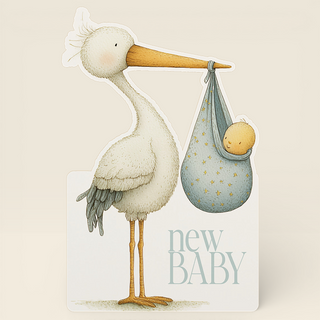 New baby stork wiggly