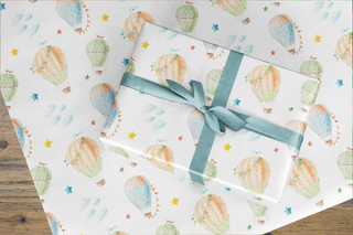 Wrapping Paper - Hot air balloons